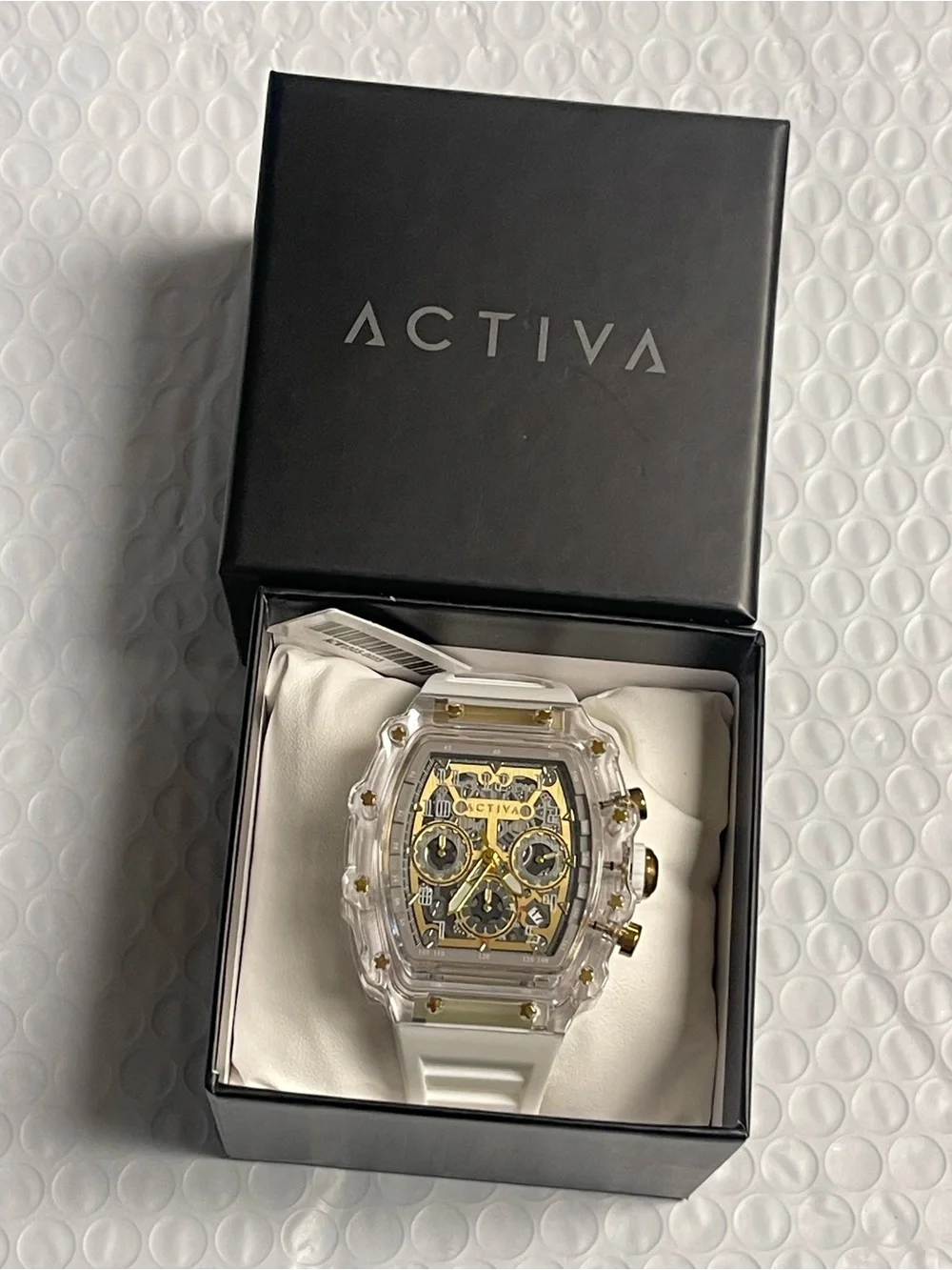 Activa Fury X Invicta Men's Watch w/ Skeleton Dial - 44.3mm, White (ACW2305-004)
